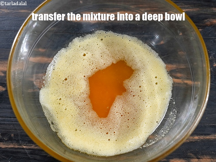 Step 8 – Transfer the mixture into a deep bowl and keep aside to cool for 5 to …