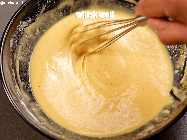 Step 8 – Whisk well and keep aside.