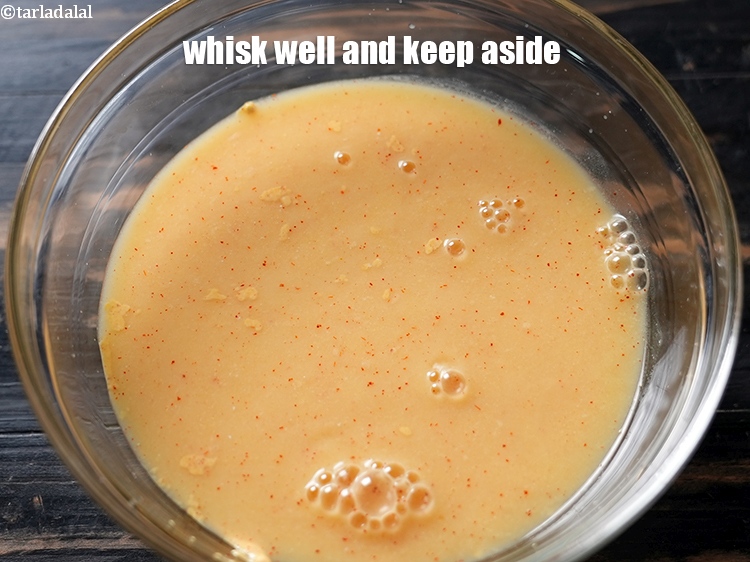 स्टेप 8 – अच्छी तरह से फेंटें और एक तरफ रख दें।