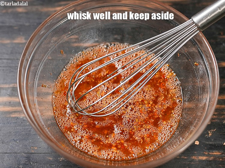 Step 8 – Whisk well and keep aside.
