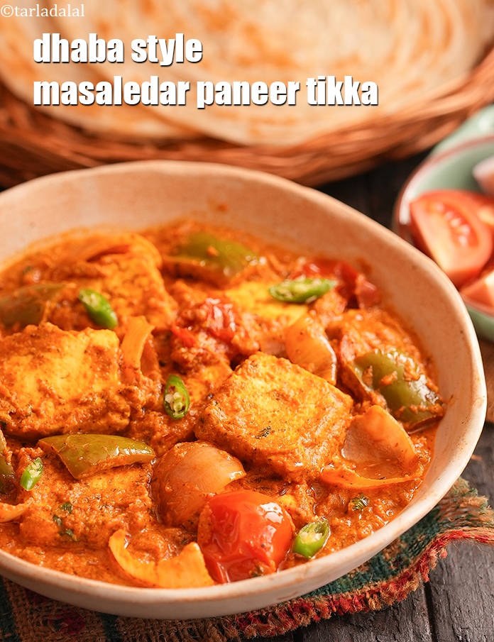 Step 63 – Serve&nbsp;<strong>paneer tikka masala</strong>&nbsp;hot.