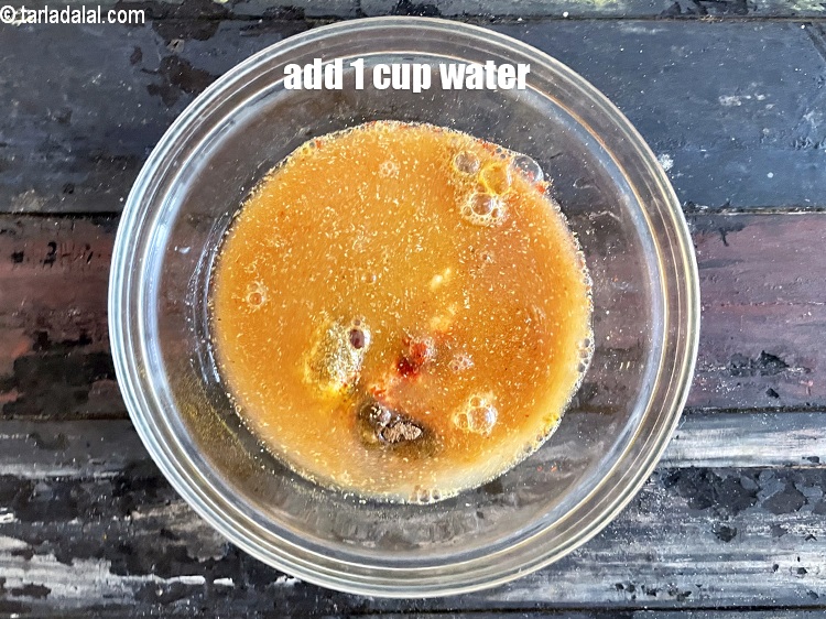 Step 10 – Add&nbsp;1 cup of water.