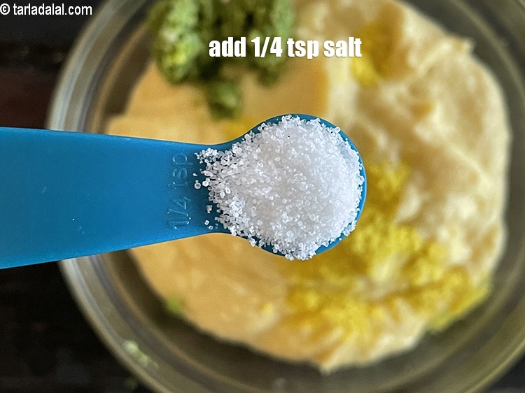 Step 15 – Add salt to taste. We added 1/4 tsp salt.