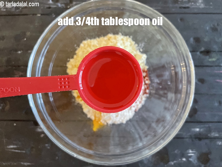 Step 8 – Add&nbsp;<meta charset="UTF-8" />3/4 tbsp&nbsp;<a href="glossary-oil-671i">oil</a>.