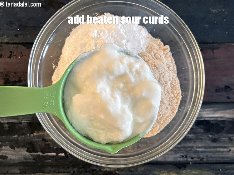 Step 8 – Add&nbsp;<meta charset="UTF-8" />3/4 cup&nbsp;<a href="glossary-sour-curds-390i">sour curds (khatta dahi)</a>&nbsp;, beaten.