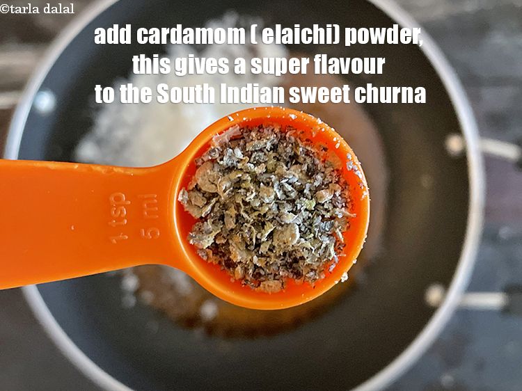 Step 8 – Add&nbsp;<meta charset="UTF-8" />1 tsp&nbsp;<a href="glossary-cardamom-powder-elaichi-powder-265i">cardamom (elaichi) powder</a>. This gives a lovely flavour to the South …