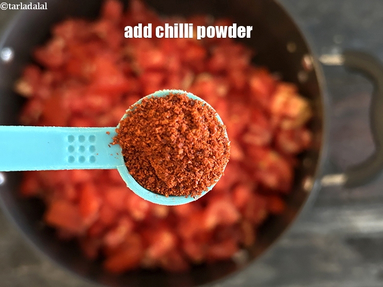 Step 16 – Add&nbsp;<meta charset="UTF-8" /><strong>1/2&nbsp;tsp</strong>&nbsp;<a href="glossary-chilli-powder-red-chilli-powder-339i">chilli powder</a>.