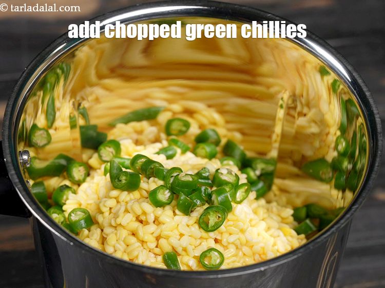 Step 33 – Moong dal can be soaked and blended along with green chillies the previous day and …