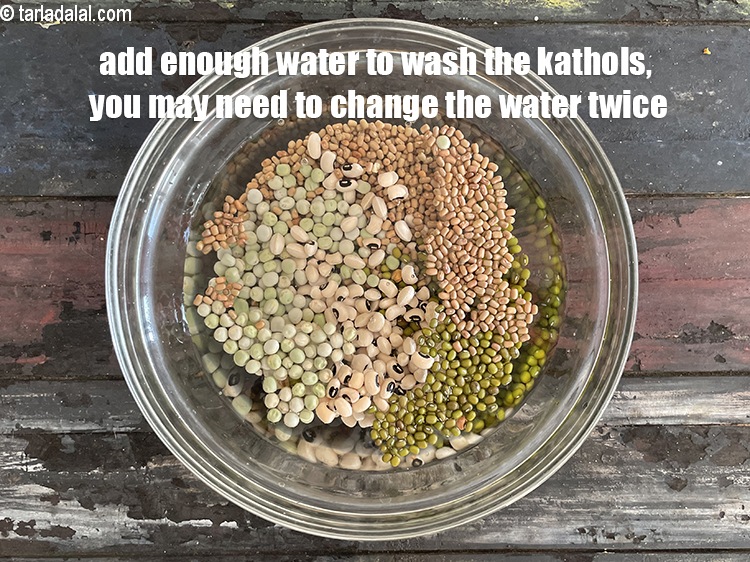 Step 8 – Add enough water to wash them.