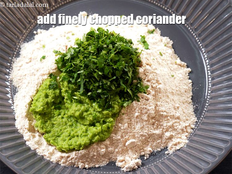 Step 8 – Add 2 tbsp finely&nbsp;<a href="https://www.tarladalal.com/glossary-chopped-coriander-783i">chopped coriander (dhania)</a>.