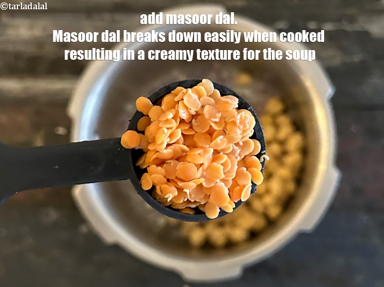 Step 26 – Add&nbsp;1 tbsp&nbsp;<a href="glossary-masoor-dal-split-red-lentil-masoor-ki-dal-303i">masoor dal (split red lentil)</a>.&nbsp;Masoor dal has a slightly nutty and earthy flavor …