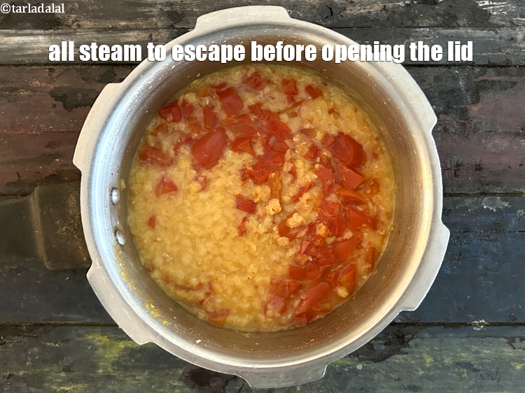 Step 10 – Allow the steam to escape before opening the lid. Keep aside to cool.