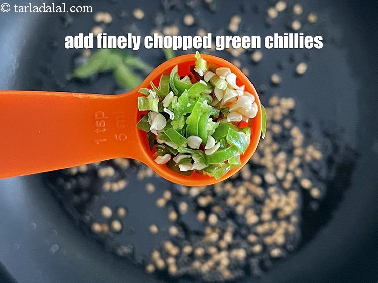 Step 51 – Add&nbsp;<meta charset="UTF-8" />1 tsp&nbsp;finely&nbsp;<a href="glossary-chopped-green-chilli-820i">chopped green chillies</a>.
