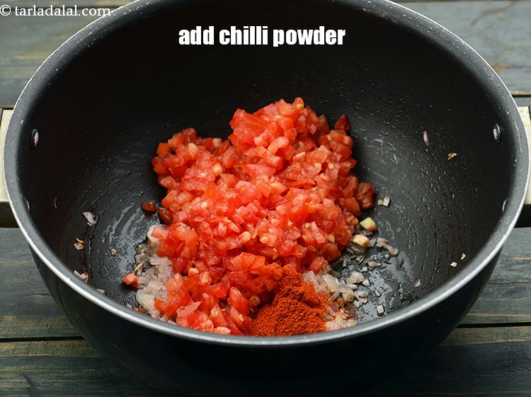Step 13 – Add 1 tsp&nbsp;<a href="https://www.tarladalal.com/glossary-chilli-powder-red-chilli-powder-339i">chilli powder</a>.