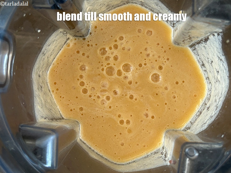 Step 16 – Blend till smooth and creamy.