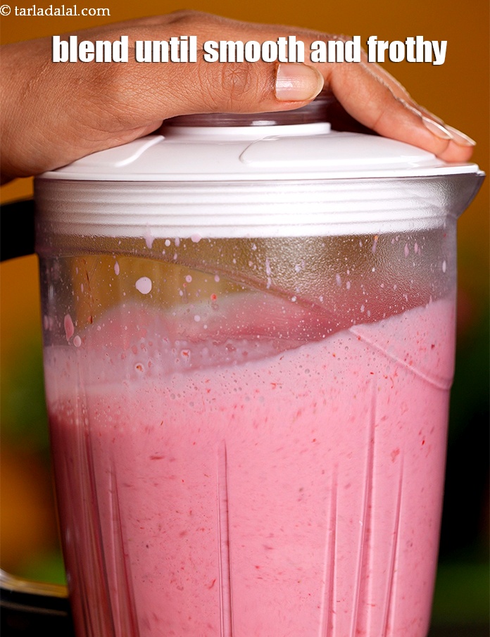 Step 8 – Blend until smooth and frothy.&nbsp;