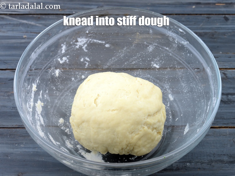Step 9 – Knead into a stiff dough.&nbsp;