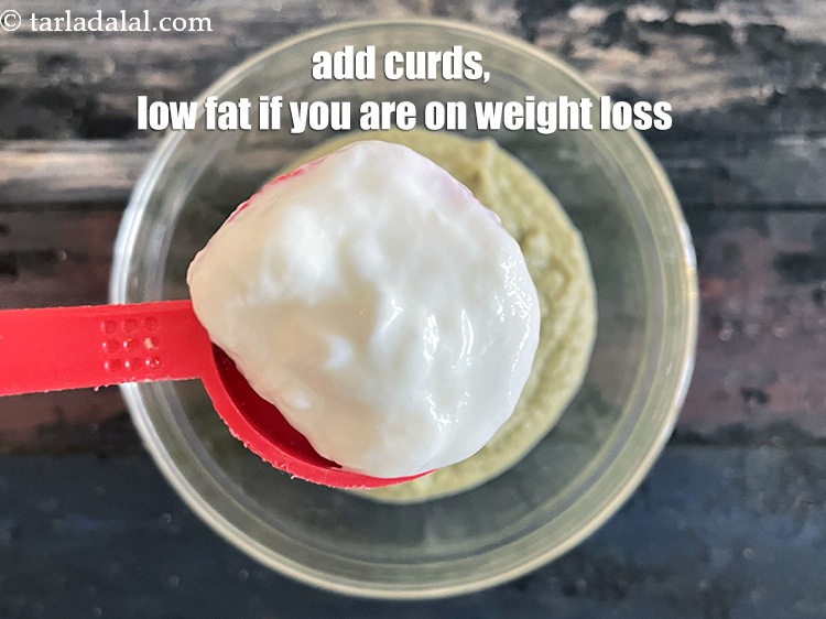 Step 19 – Add&nbsp;<meta charset="UTF-8" />2 tbsp&nbsp;fresh&nbsp;<a href="glossary-low-fat-curds-low-cal-dahi-low-calorie-curd-low-fat-yogurt-1107i">low-fat curds (dahi)</a>.