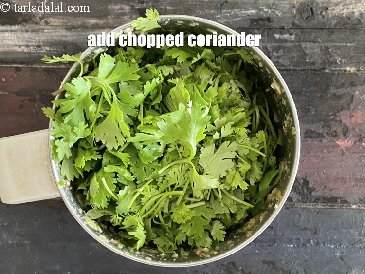 Step 8 – Add 2&nbsp;cups&nbsp;<a href="glossary-chopped-coriander-783i">chopped coriander (dhania)</a>.