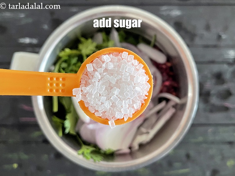Step 8 – Add&nbsp;<meta charset="UTF-8" /><strong>1 tsp</strong>&nbsp;<a href="glossary-sugar-chini-shakkar-278i">sugar</a>.