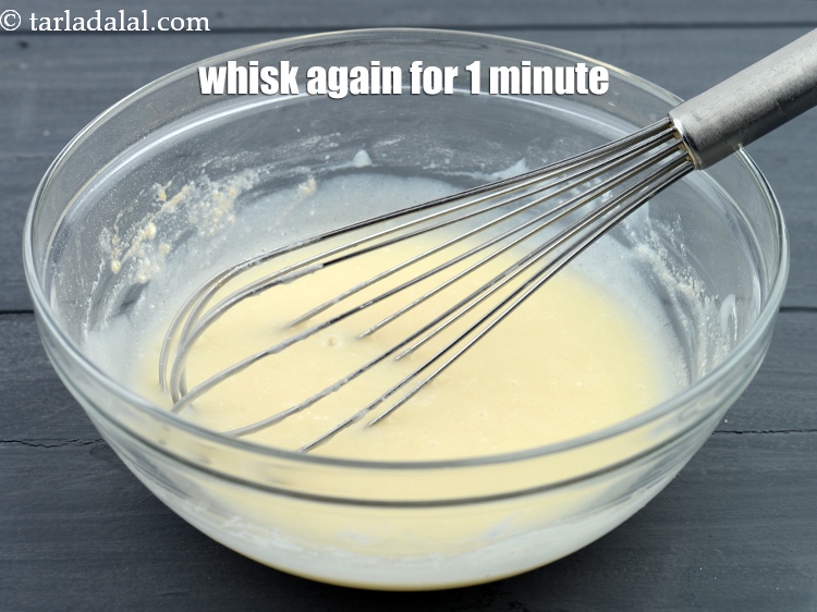 Step 8 – Whisk again for 1 minute.&nbsp;