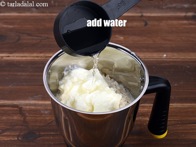 Step 8 – Add approx. 1 cup water.