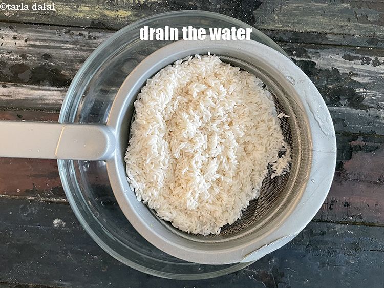 Step 8 – Drain the water.