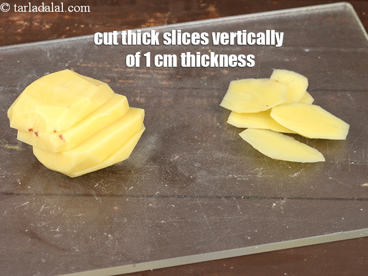 Step 10 – Cut thick slices vertically of 1 cm thickness.