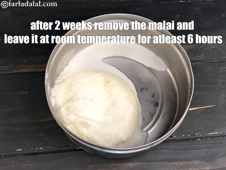 Step 6 – After 2 weeks remove the air-tight container form the freezer and leave it at room …