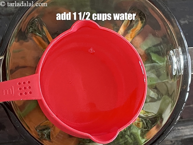 Step 10 – <strong>Add 1 1/2 cups water.&nbsp;</strong>