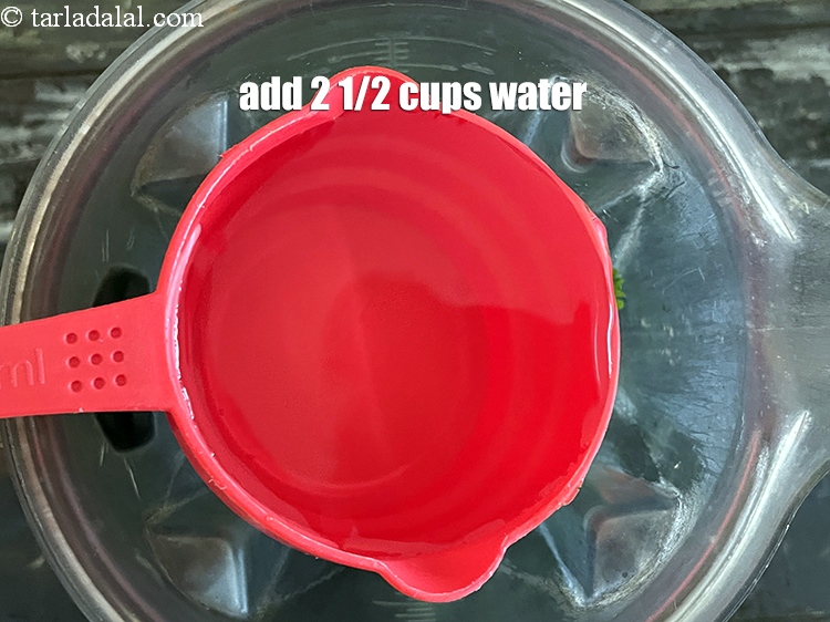 Step 11 – Add 2 1/2 cups water.