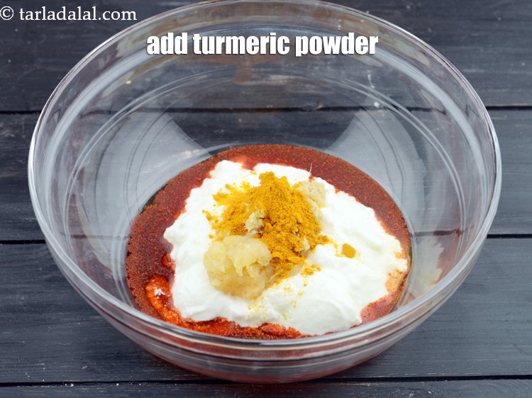 Step 10 – Add 1/2 tsp&nbsp;<a href="https://www.tarladalal.com/glossary-turmeric-powder-haldi-645i">turmeric powder (haldi)</a>.&nbsp;