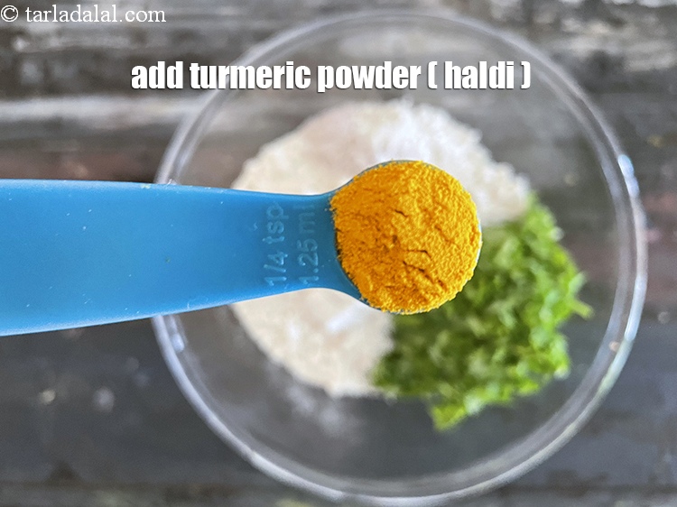 Step 10 – Add&nbsp;<meta charset="UTF-8" />1/4 tsp&nbsp;<a href="glossary-turmeric-powder-haldi-645i">turmeric powder (haldi)</a>.