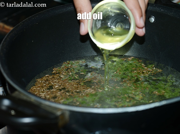 Step 8 – Add 1 tbsp oil.