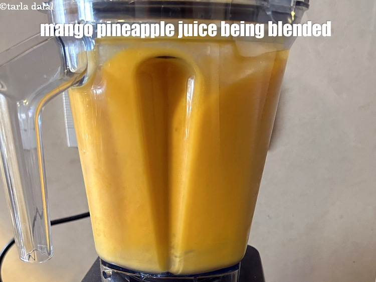 Step 10 – Juice being blended.