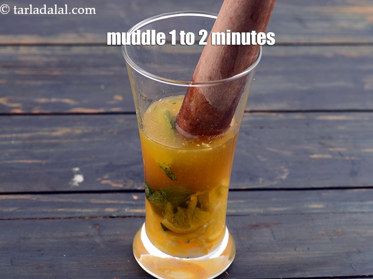 Step 8 – Muddle for 1 to 2 min.