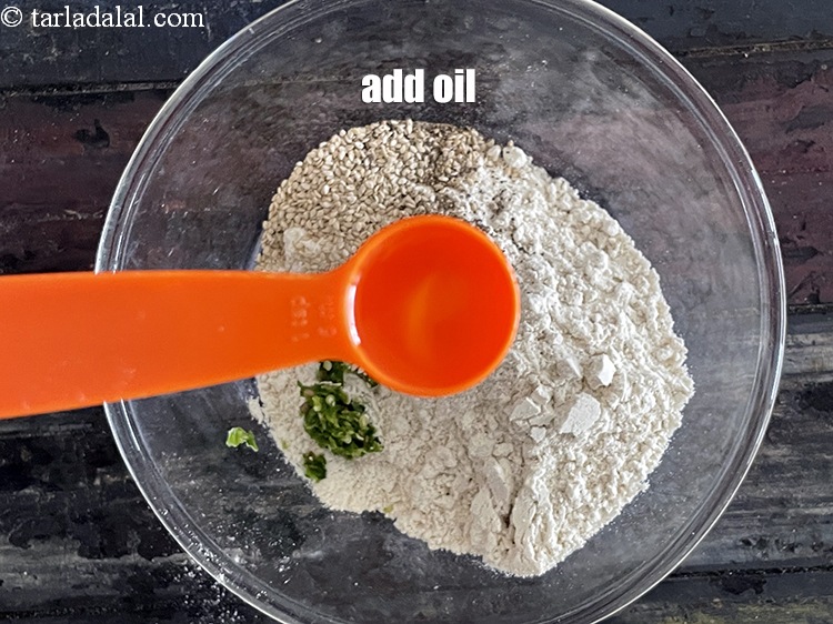 Step 9 – Add 1 tsp oil.