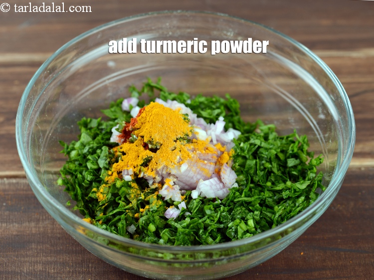 Step 8 – Add 1/4 tsp <a href="https://www.tarladalal.com/glossary-turmeric-powder-haldi-645i">turmeric powder (haldi)</a>.