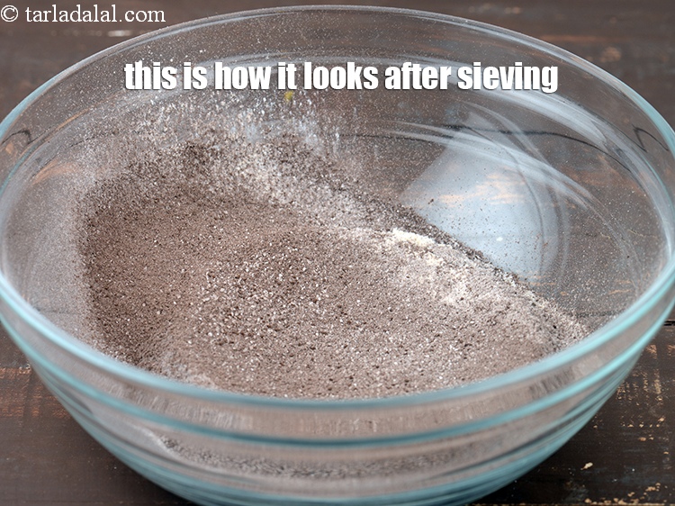 Step 8 – This is how it looks after sieving.