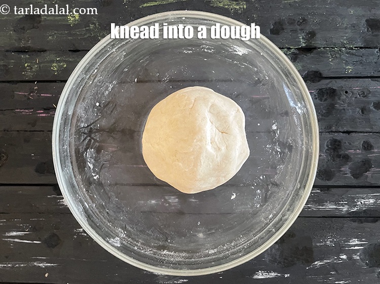 Step 9 – Knead into a stiff dough.