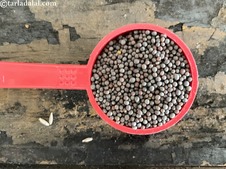 Step 6 – This is what mustard seeds look like.&nbsp;Tiny little mustard seeds, mostly added as a tempering, …