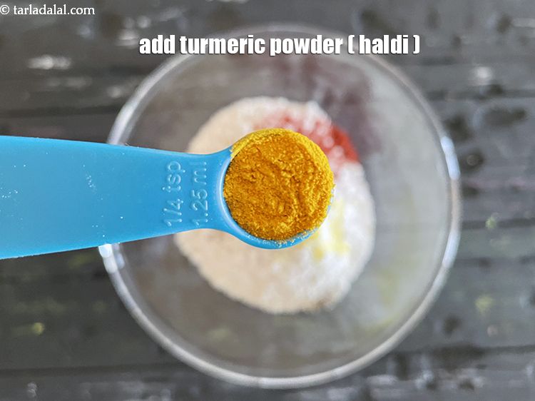 Step 9 – Add&nbsp;<meta charset="UTF-8" />1/4 tsp&nbsp;<a href="glossary-turmeric-powder-haldi-645i">turmeric powder (haldi)</a>.