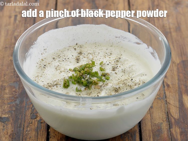 Step 10 – Add about a pinch of freshly ground black pepper powder to perk up the flavours …