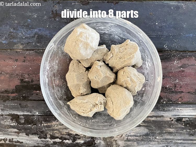Step 17 – Divide into 8 equal portions and keep aside.
