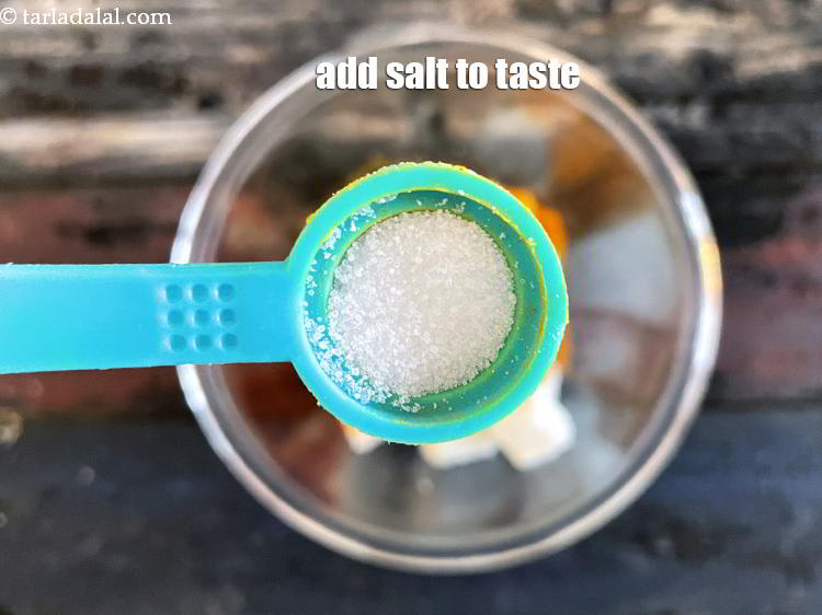 Step 8 – Add salt to taste. We added 1/4 tsp salt.