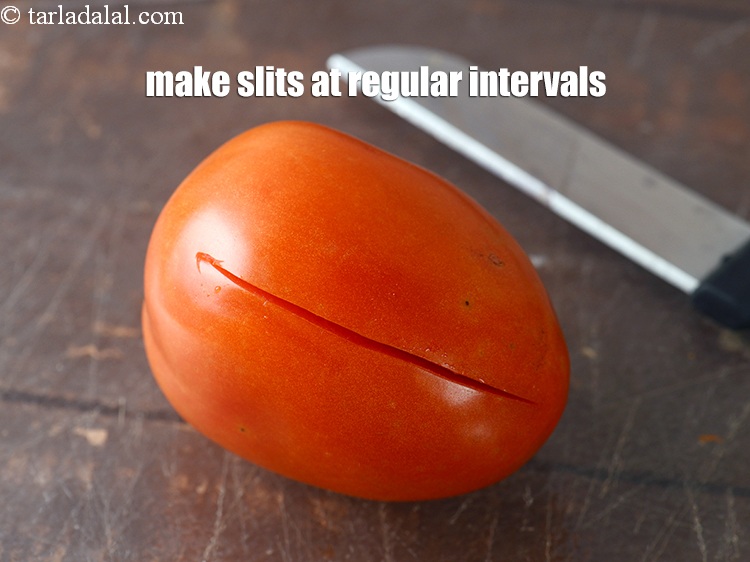 Step 8 – Make slits at regular intervals.