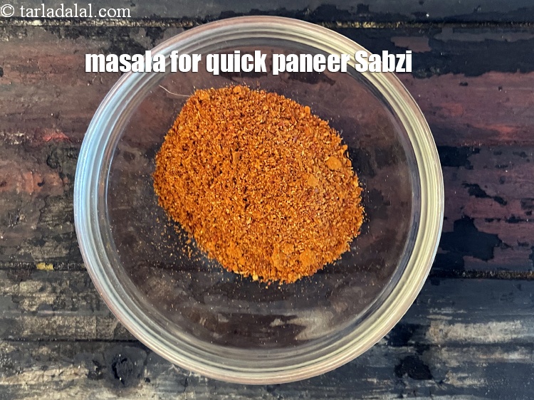 Step 9 – Masala for quick paneer sabji.