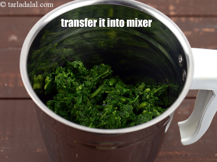 Step 8 – Transfer it into the mixer.