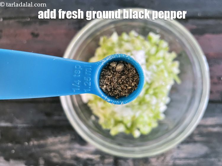 Step 15 – Add pepper to taste. We added 1/8 tsp pepper.