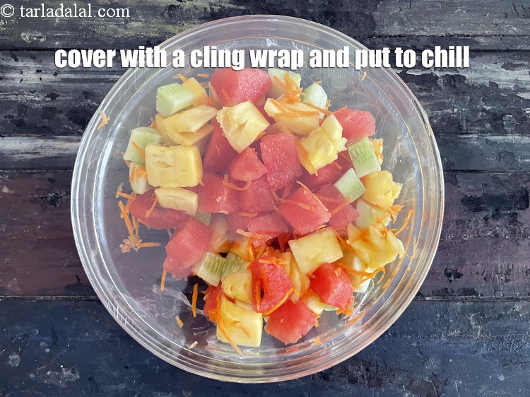 Step 9 – Cover with a cling wrap and put in the fridge to chill till you want …